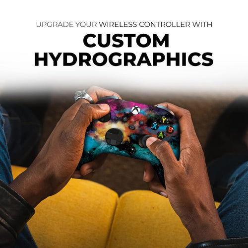 Galaxy Custom X-Box Controller Wireless Compatible with X-Box One/X-Box Series X/S by  | Proudly Customized in USA with Permanent HYDRO-DIP Printing(Not JUST a SKIN) (MODDED)