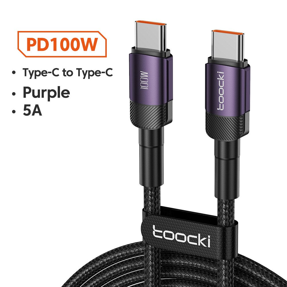 USB Type C Cable Fast Charging USB C Charger Cord for Iphone 15 14 13 12 11 Huawei P40 P30 Realme Oppo Oneplus Power Bank
