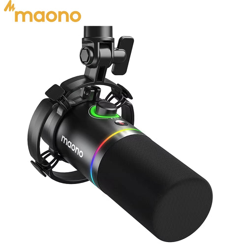 PD200X XLR/USB Dynamic Microphone for Gaming Recording Streaming Youtube Metal Mic with Software Tap-To-Mute Gain Knob