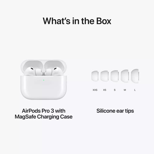 Aipods Pro 3 Wireless Earbuds with Charging Case – White